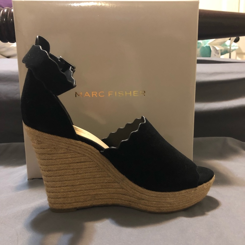 Marc Fisher Suede Espadrille Wedge